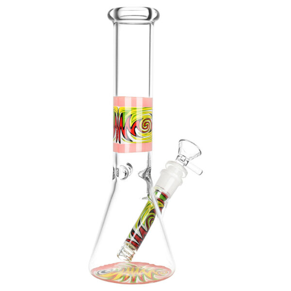 Vacillating Vibe Beaker Water Pipe – 9.75″ / Colors Vary - Image 3