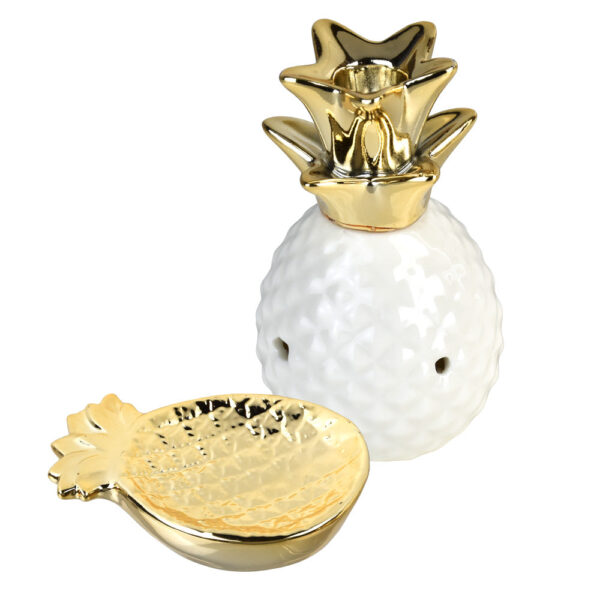 Art Of Smoke Pineapple Ceramic Pipe w/ Nug Dish - Image 2
