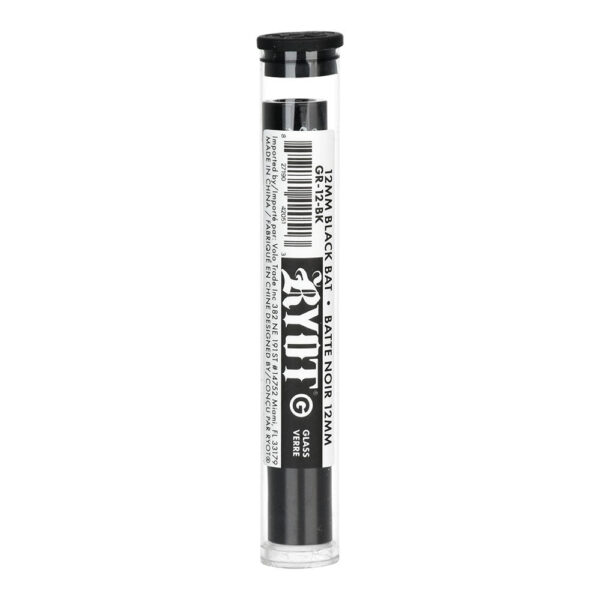 RYOT Black Glass Chillum Pipe – 3.5″ 100pc - Image 2