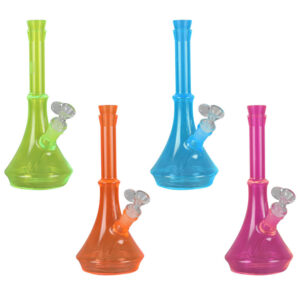 Genie Day Glow Waterpipe – 10.5″ / 14mm F / Colors Vary