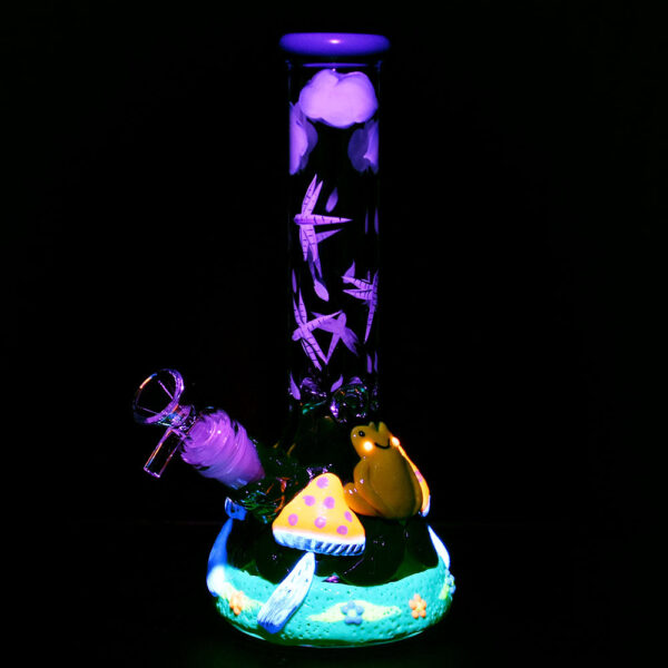 Froggy Friend Fun-guy Beaker Water Pipe | 10″ | 14mm F - Image 5
