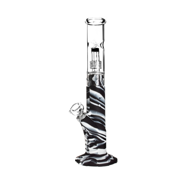 Medusa Customs Silicone Straight Pipe w/Percolator Water Pipe - Image 3