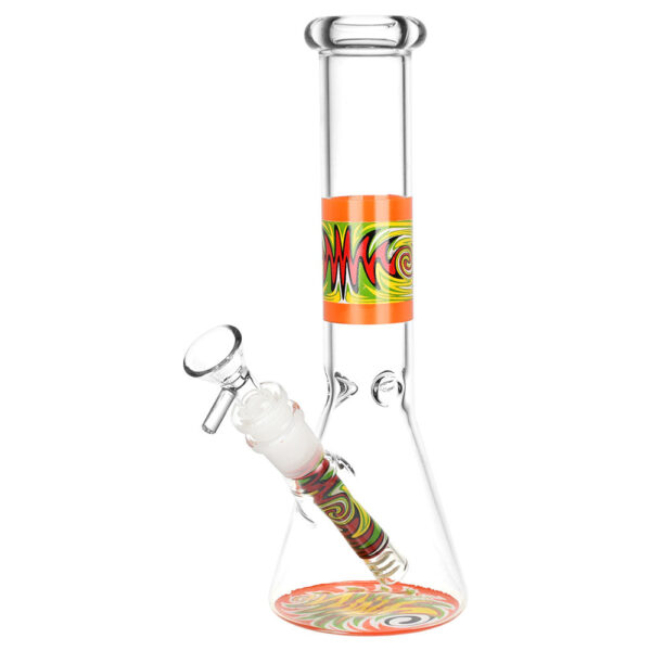 Vacillating Vibe Beaker Water Pipe – 9.75″ / Colors Vary - Image 2