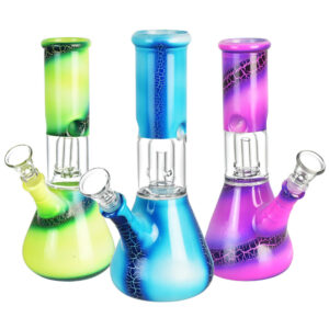 Lava Ombre Beaker Water Pipe – 8″/14mm F/Clrs Vry