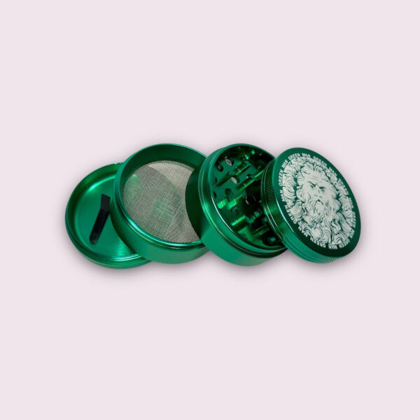 Green Man Green Aluminum 4-Piece Grinder, 2.5″ - Image 2