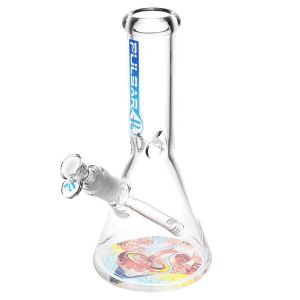 Pulsar Bottoms Up Melting Shrooms Water Pipe – 10″/14mm F - Image 2