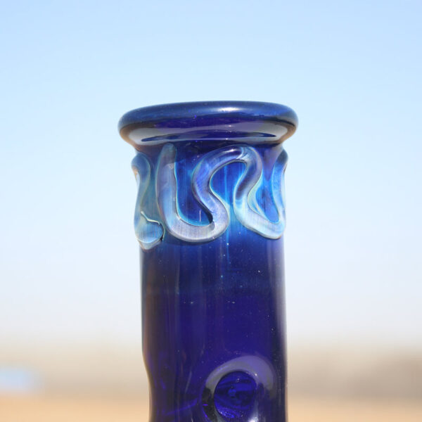 Blue Buddha Glass Water Pipe w/ Coil Perc 10.5″ - Image 6