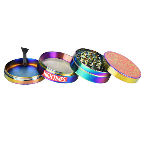 High Times® Metal Grinder | 4pc | 2.5″| Chameleon | 6pc Display - Image 3