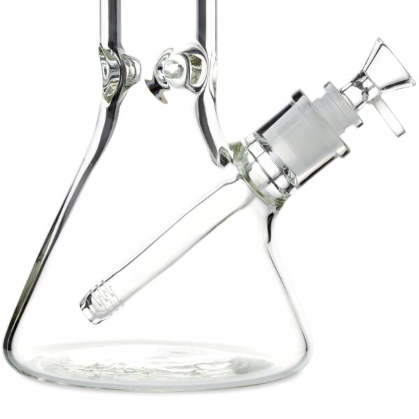 10in 50x9mm Beaker Bong w/Disc Handle Funnel Bowl - Image 4