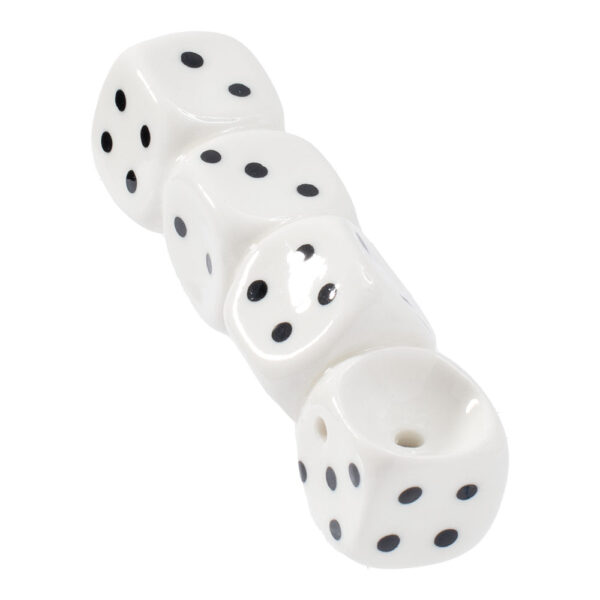 Wacky Bowlz Dice Ceramic Hand Pipe – 3.75″ - Image 2