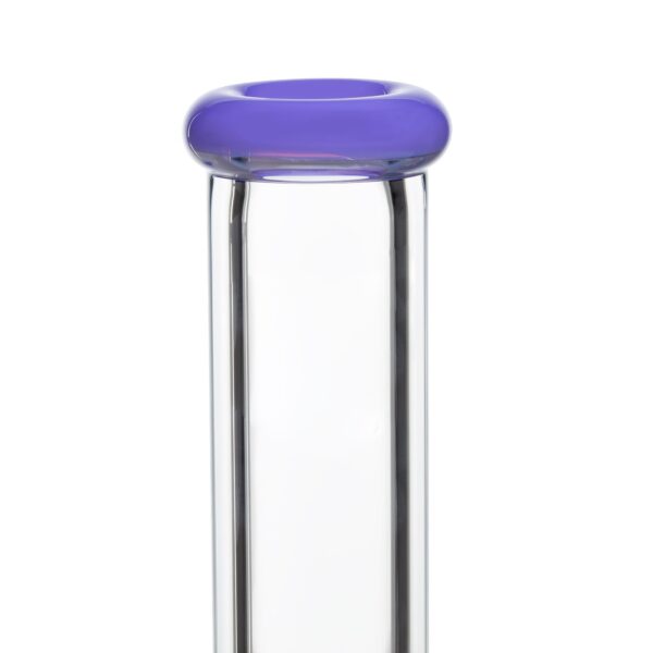 Thick Beaker Bong with Purple Accent - Image 7