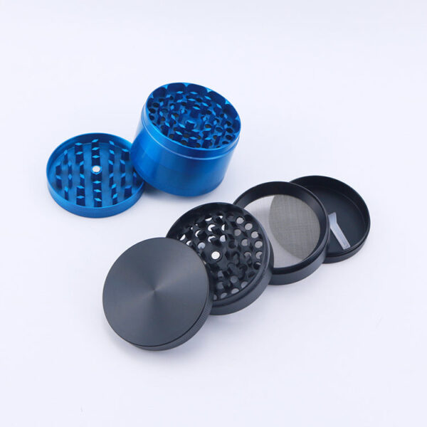 Large 4 Piece Zinc Alloy Metal Grinder - Image 2