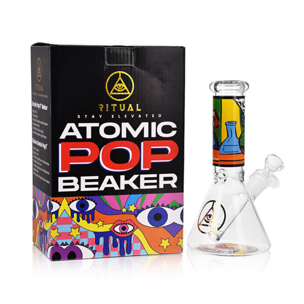 Ritual Smoke – Atomic Pop 8″ Glass Beaker – Lips