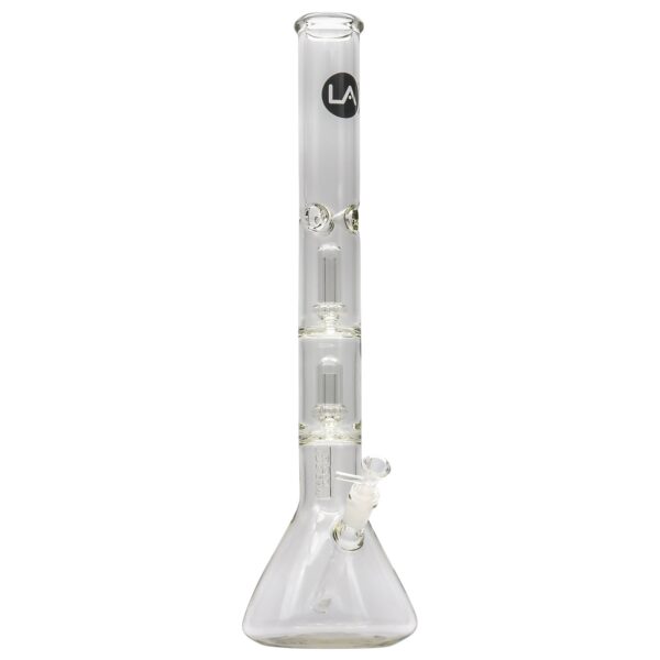 LA Pipes Thick Glass Beaker Showerhead Perc Bong - Image 14