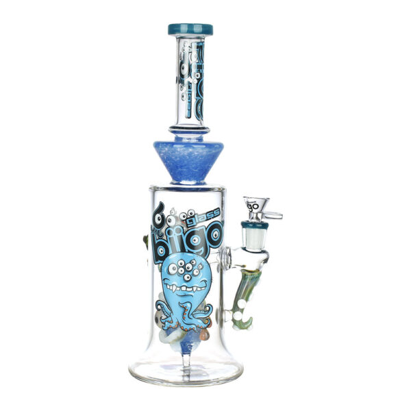 BIIGO Crazy Octopus w/ Eyeball Water Pipe – 12.25″ / 14mm F - Image 4