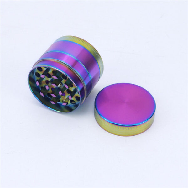 4 Piece Zinc Alloy Iridescent Metal Grinder - Image 4