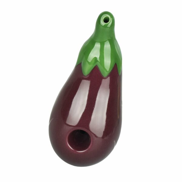 Art Of Smoke Eggplant Pipe w/ Carry Bag – 5″ - Image 2