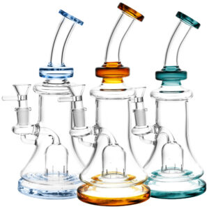 Thunder Dome Perc Bell Water Pipe – 9″/14mm F/Colors Vary