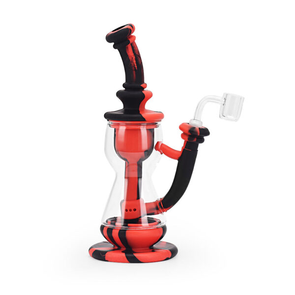 Ritual – 10” Silicone Deluxe Incycler – Black & Red - Image 2