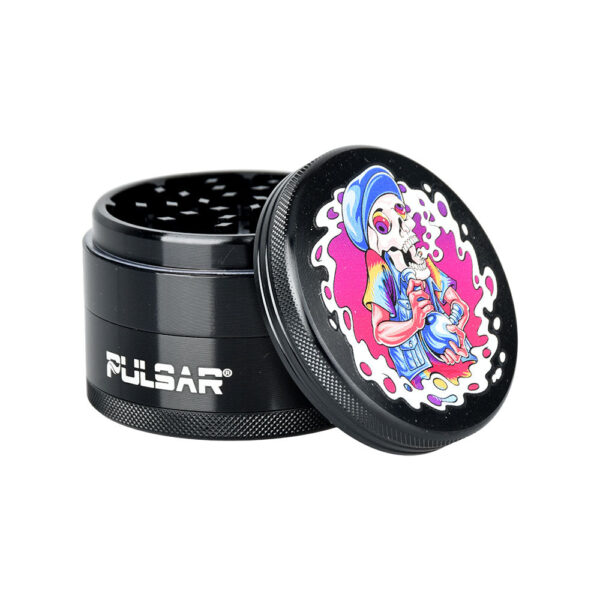 Pulsar Artist Series Grinder – 2.5″ / 4pc / Assorted Designs 6PC DISPLAY - Image 4
