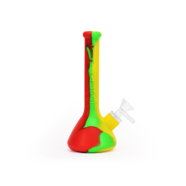 Ritual – 7.5” Deluxe Silicone Mini Beaker – Rasta - Image 2