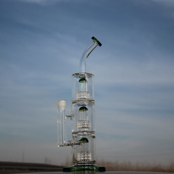 15″ Triple Matrix Percolator Glass Water Pipe - Image 2