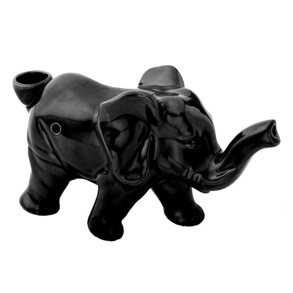 Elephant Novelty Pipe – Black Color - Image 5