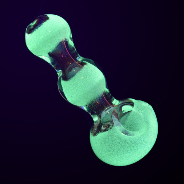 Triple Glow Bubble Fumed Spoon Pipe - Image 2