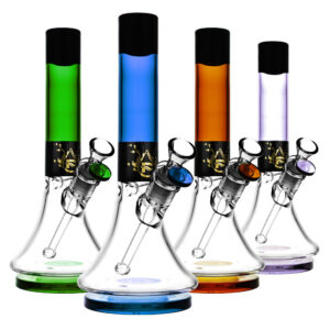 Pulsar High Class Beaker Waterpipe- 10.5″/14mm F/Colors Vary