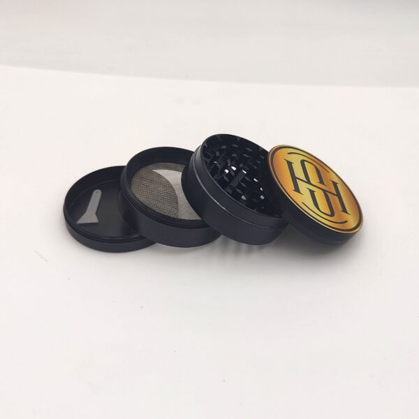 High Society – 4 PC 63mm Ceramic Teflon Coated Grinder – Gold - Image 6