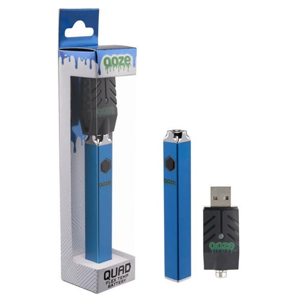 Ooze Quad Flex Temp Square Vape Pen 510 Battery - Image 2