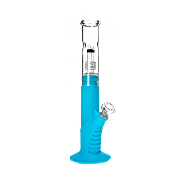 Medusa Customs Silicone Straight Pipe w/Percolator Water Pipe - Image 10