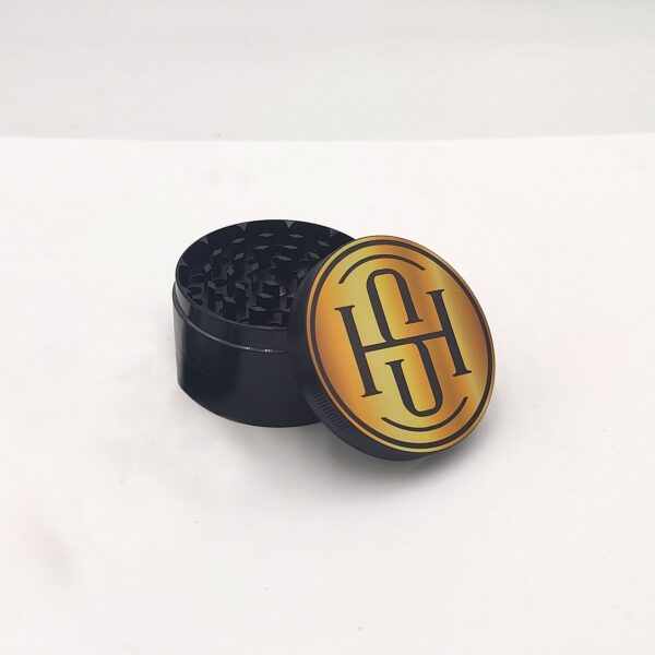 High Society – 4 PC 63mm Ceramic Teflon Coated Grinder – Gold - Image 7