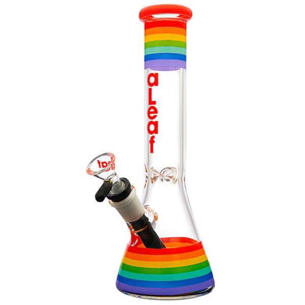aLeaf Pride Beaker Water Pipe Rainbow | 10″ | 14mm F