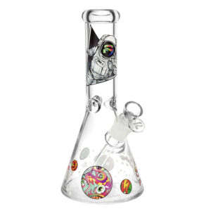 Pulsar Full Wrapped Beaker Water Pipe -10.5″/14mm F/Psychedelic Spaceman