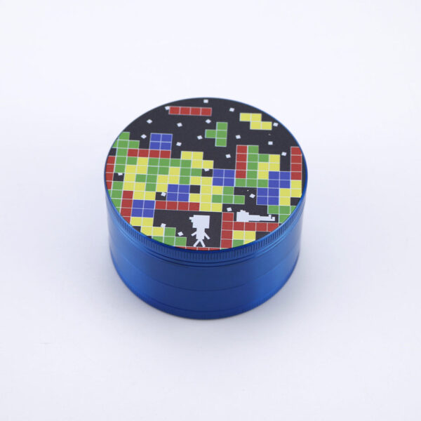4 Piece Tetris Design Zinc Alloy Metal Grinder - Image 2