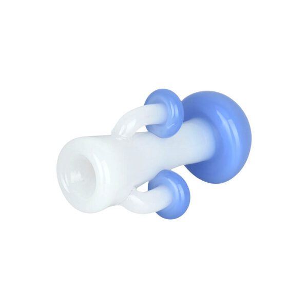 Mushroom Quartet Chillum – 3″ / Colors Vary - Image 2