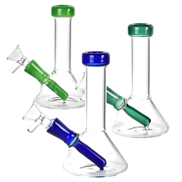 Conical Beaker Mini Water Pipe – 5.25″/14mm F/Colors Vary