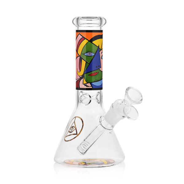 Ritual Smoke – Atomic Pop 8″ Glass Beaker – Blue Eyes - Image 2