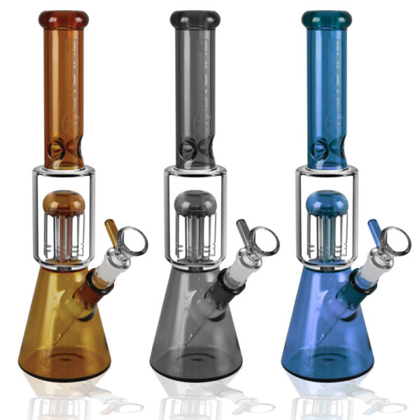 Pulsar Tree Perc Beaker – 11.5″ / 14mm F / Colors Vary