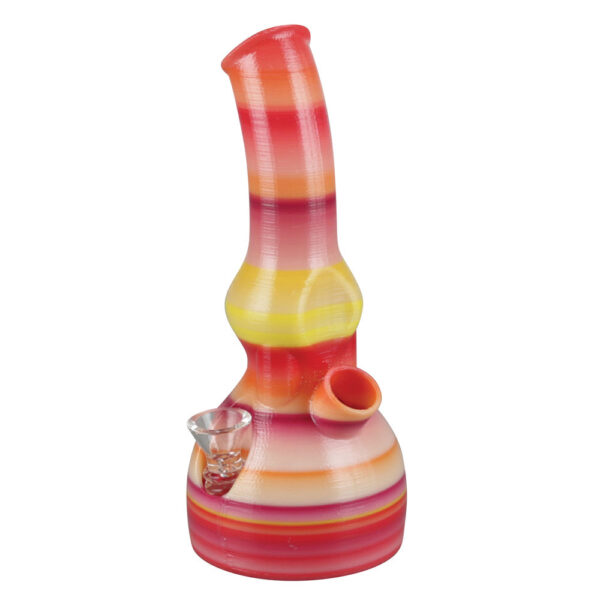 Kayd Mayd 3D Printed Gonzo Waterpipe – 8″ / Colors Vary - Image 2