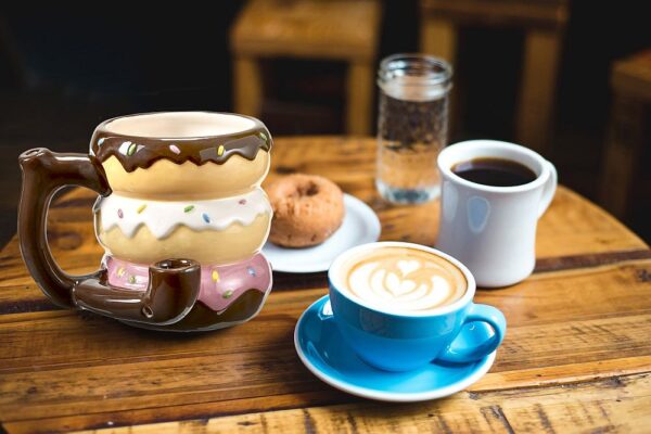 Donut mug – pipe – novelty mug - Image 6