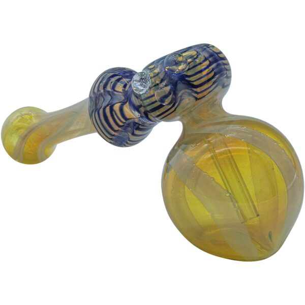 LA Pipes “Raked Hammer” Fumed Hammer Bubbler Pipe (Various Colors) - Image 3