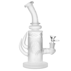 BIIGO All-Seeing Eye Frosted Water Pipe – 10.25″ / 14mm F