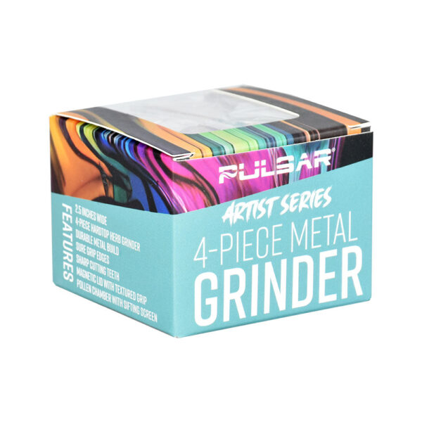 Pulsar Design Series Grinder with Side Art – Symbolic Tiles / 4pc / 2.5″ - Image 4