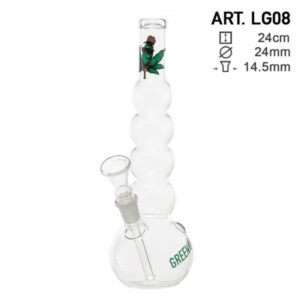 Greenline | 9″ Glass Bubble Body Water Pipe