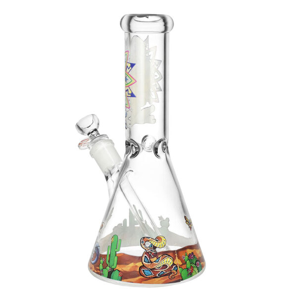Pulsar Full Wrapped Beaker Water Pipe -10.5″/14mm F/Psychedelic Desert - Image 2