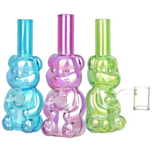 Bear Buddy Electroplated Water Pipe | 6″ | 10mm F