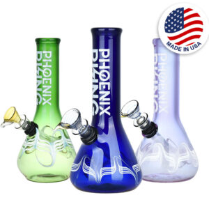 Phoenix Rising Beaker Base Water Pipe – 7″/Colors Vary