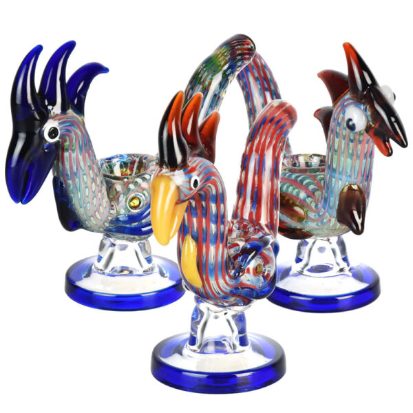 Euphoric Rooster Standing Hand Pipe – 5.5″/Colors Vary